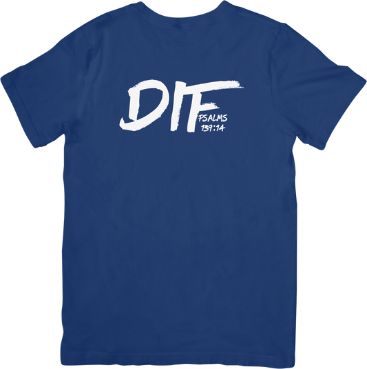 DIF Unisex Tee - Navy Blue