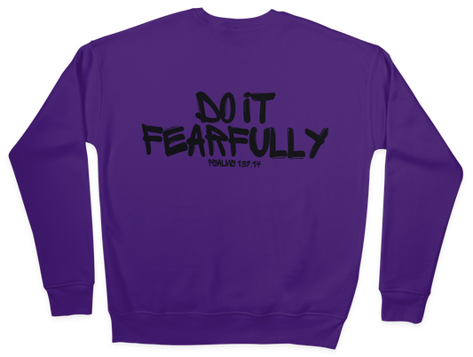 Graffiti Unisex Sweatshirt - Purple