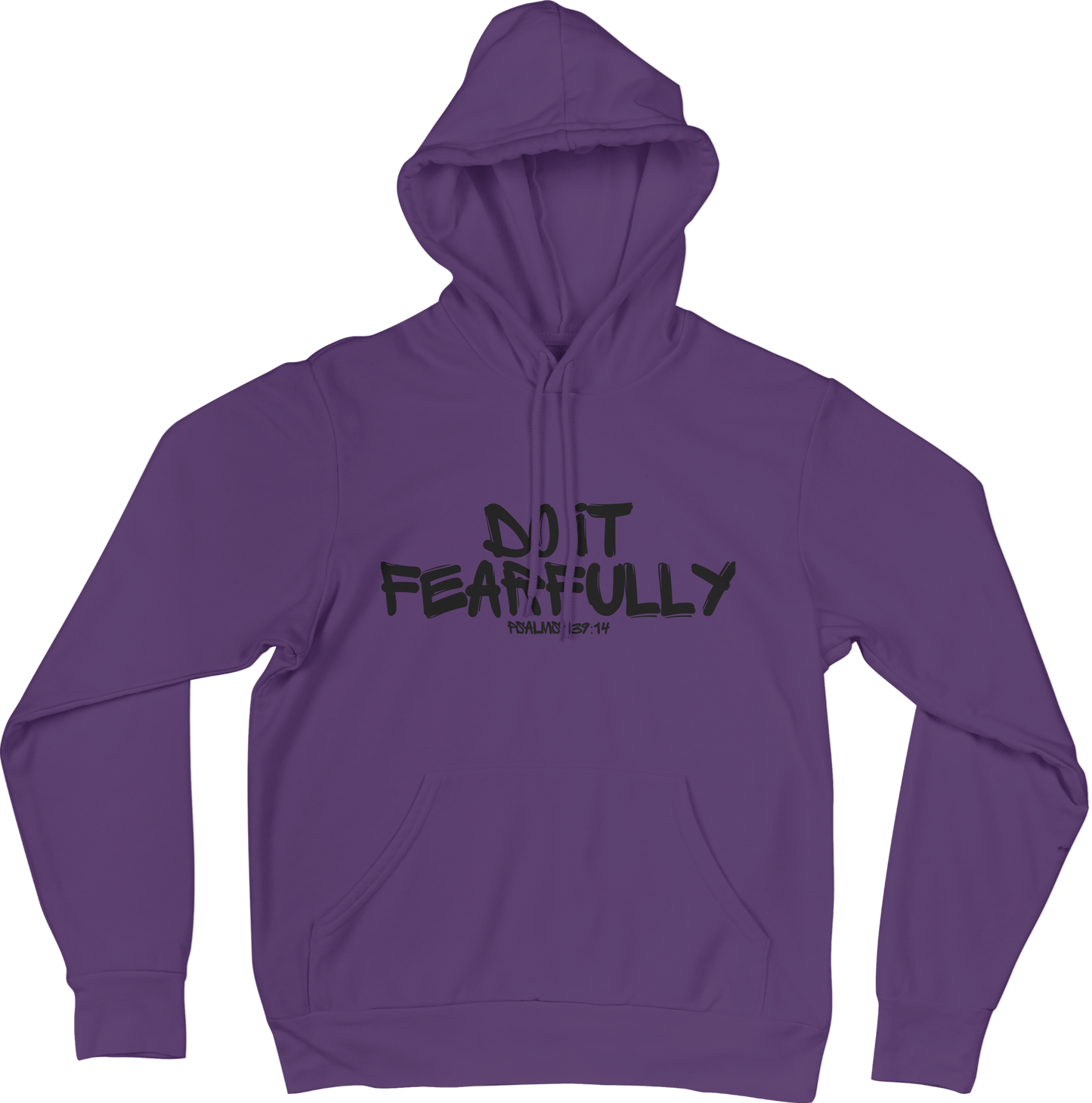 Graffiti Unisex Hoodie - Purple