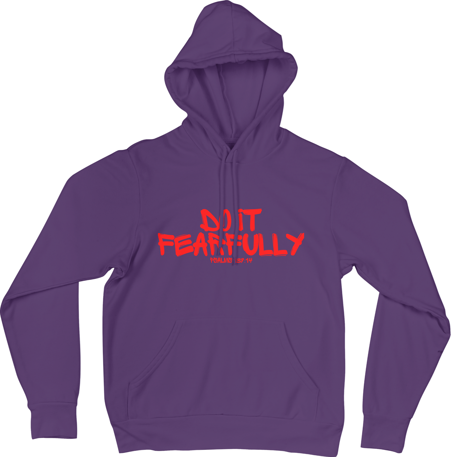 Graffiti Unisex Hoodie - Purple