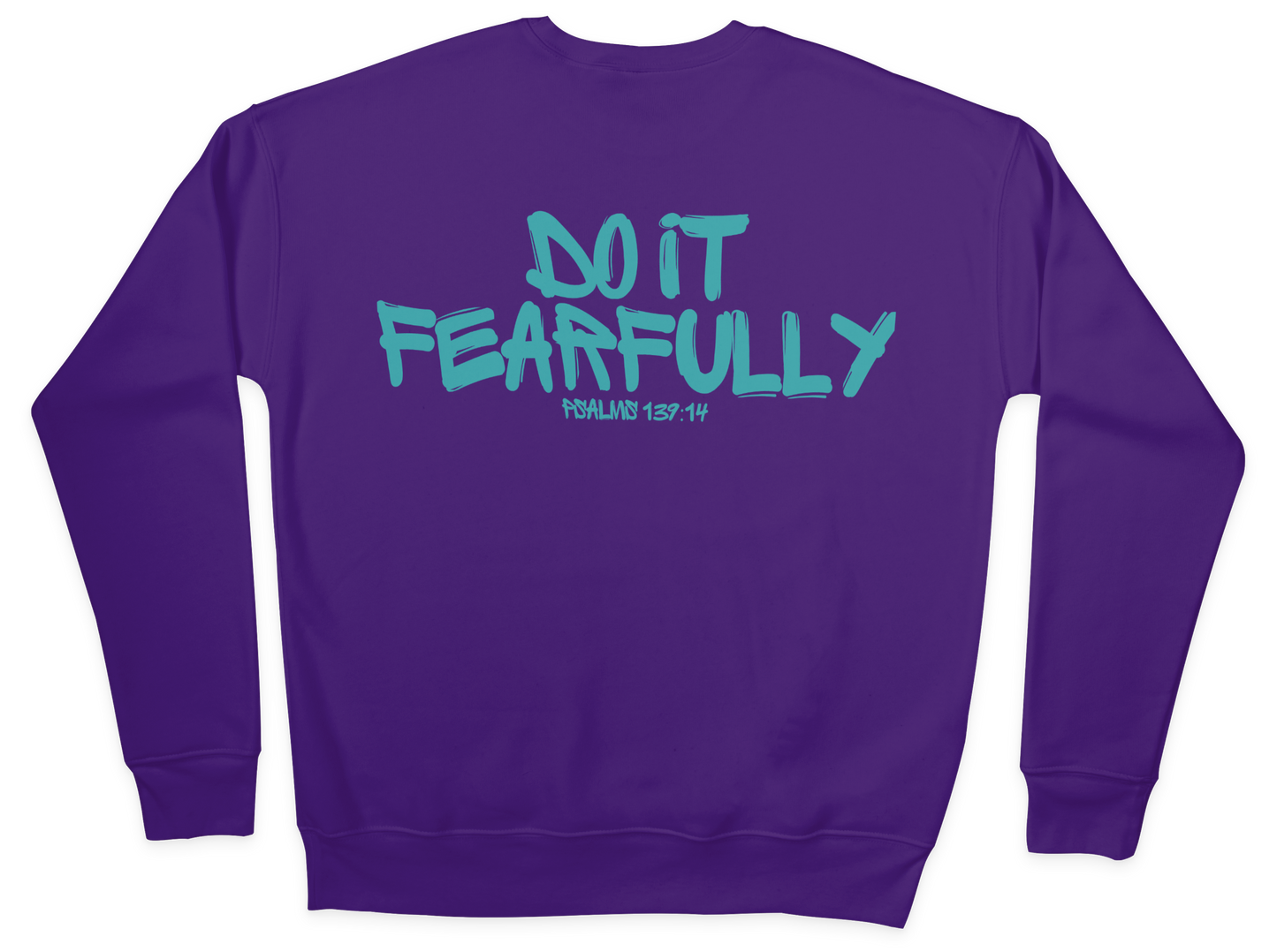 Graffiti Unisex Sweatshirt - Purple