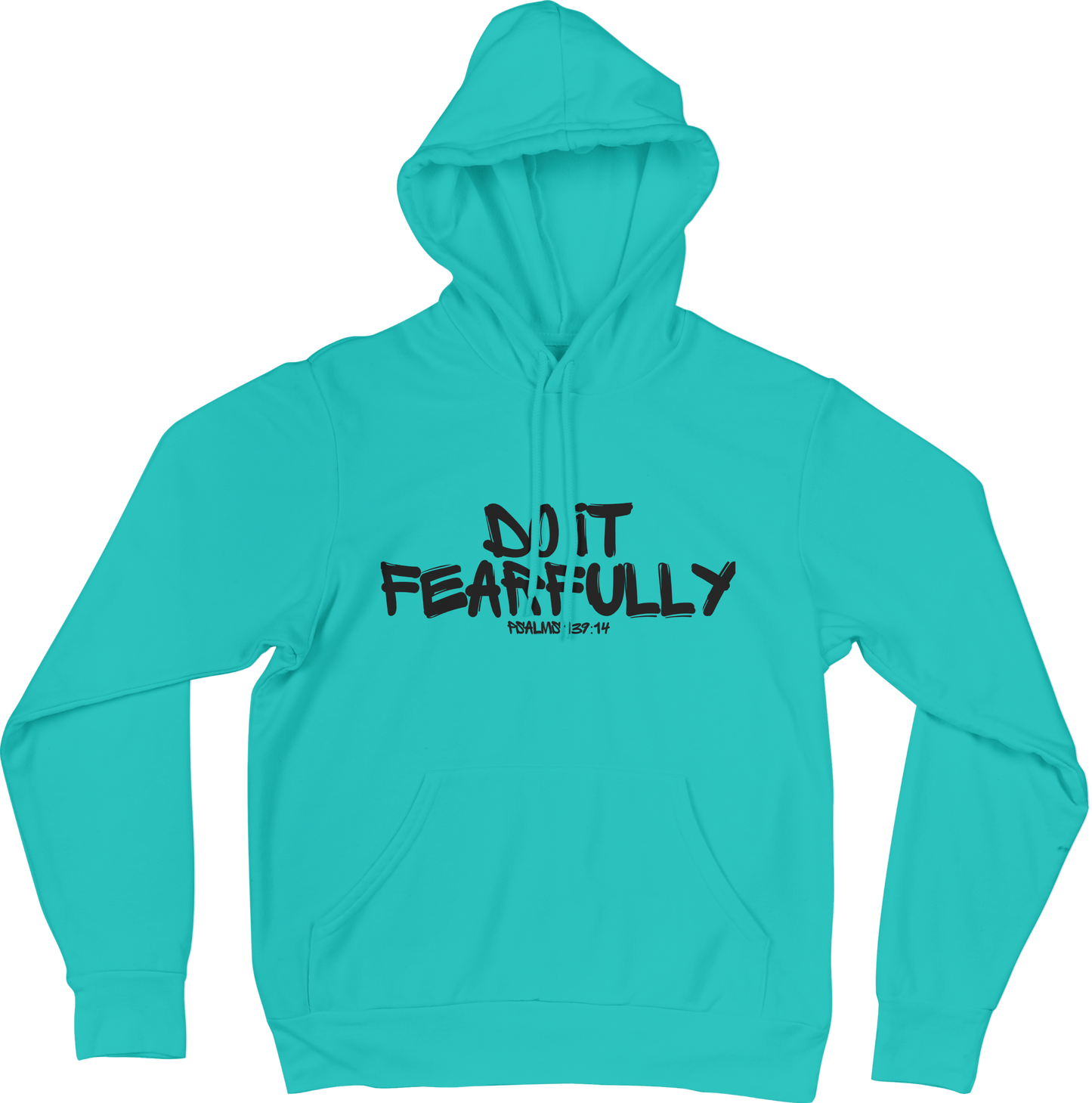 Graffiti Unisex Hoodie - Teal