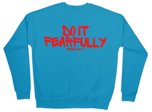 Graffiti Unisex Sweatshirt - Teal