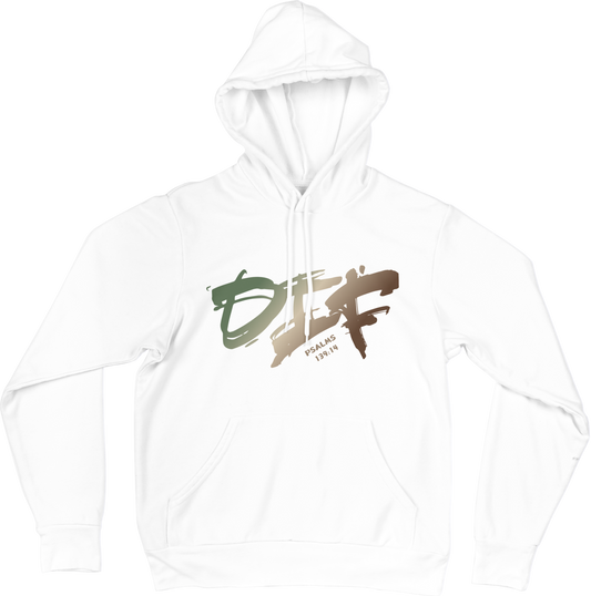 Fun Ombre DIF Unisex Hoodie - White