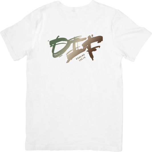 Fun Ombre DIF Unisex Tee - White