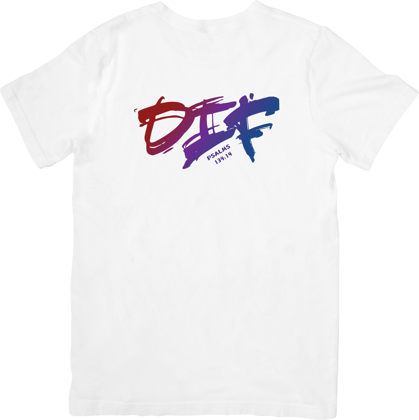 Fun Ombre DIF Unisex Tee - White