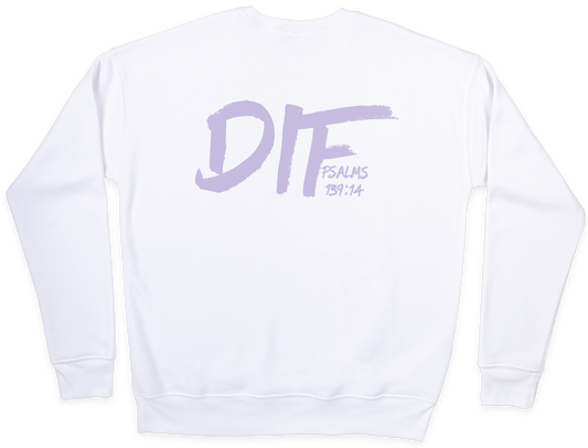 DIF Unisex Sweatshirt - White