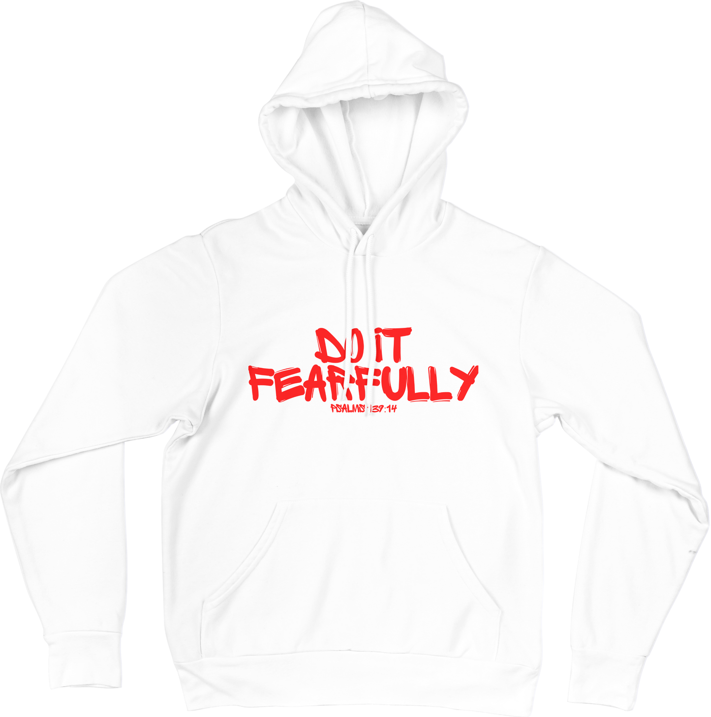 Graffiti Unisex Hoodie - White