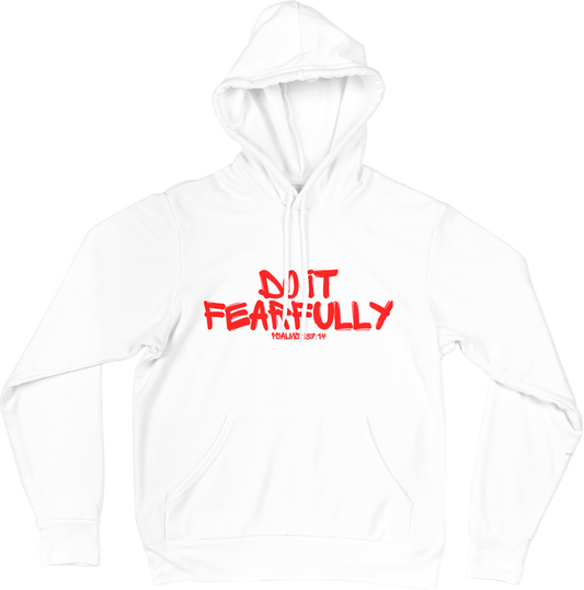 Graffiti Unisex Hoodie - White